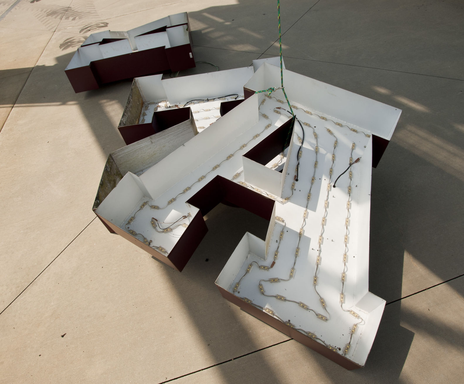 BB&T Ballpark sign removal